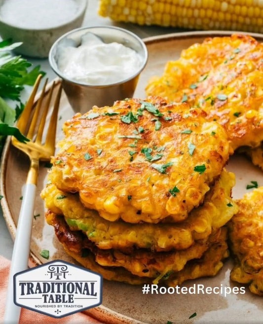 Crispy Corn Fritters in Beef Tallow