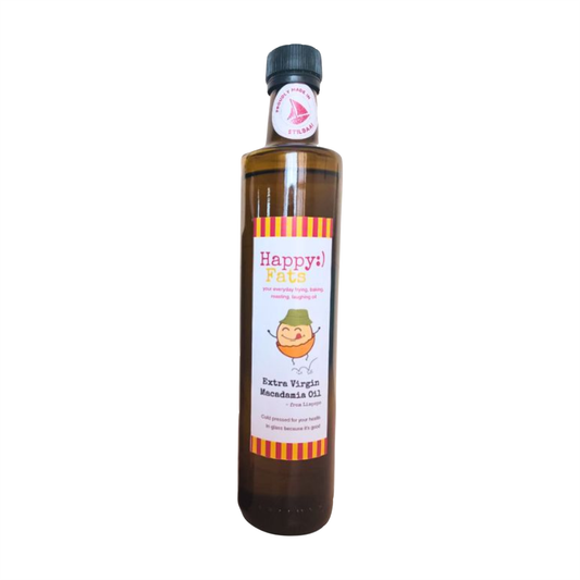 Happy Fats Extra Virgin Macadamia Oil 500ml